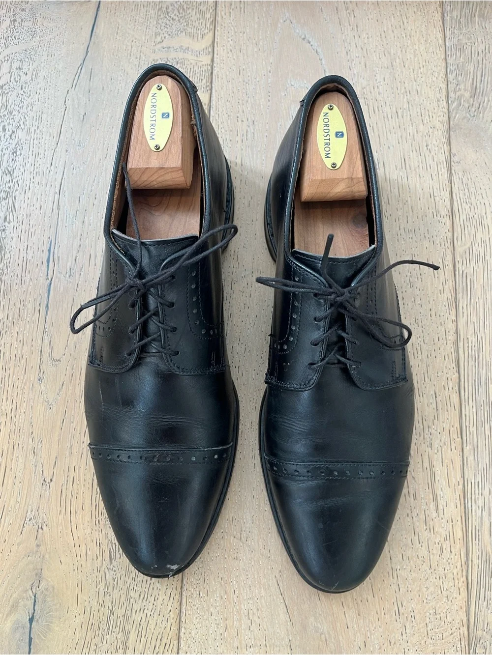 Men Leather Dress Shoe Black Size 10.5 Wedding Work Office